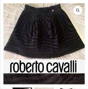 Roberto Cavalli Black Skirt